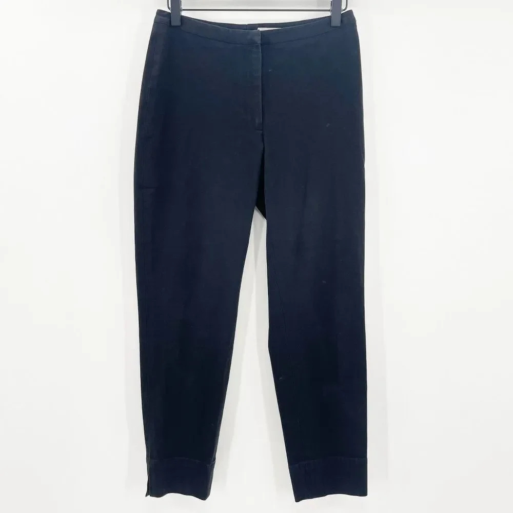 Halogen Slacks Women's‎ Size 4 Black Flat Front Stretch Career